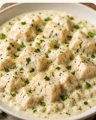 Creamy white fish